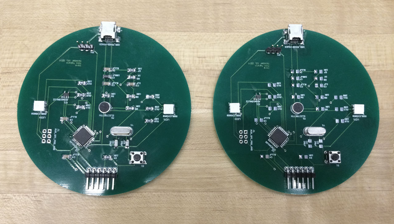 Blow on the LED candles to turn on the lights